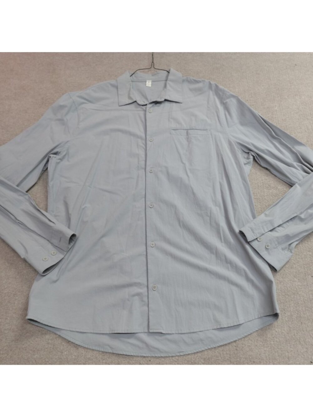 Lululemon Shirt XL Gray Solid Performance Off The Chain M3EEYS